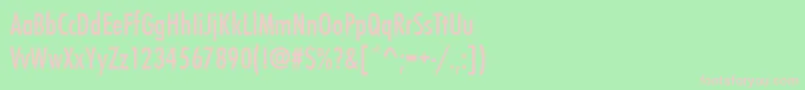 Шрифт Futurateemedcon – розовые шрифты на зелёном фоне