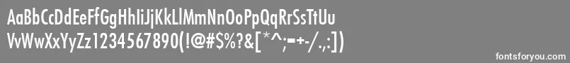 Futurateemedcon Font – White Fonts on Gray Background