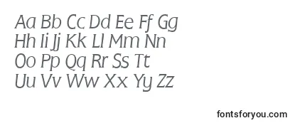 FlemingLightItalic-fontti