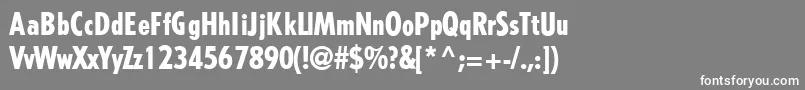 TremoloRegular Font – White Fonts on Gray Background