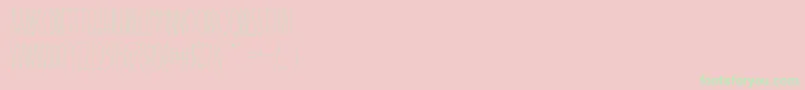 Fonte TherambleRegular2 – fontes verdes em um fundo rosa