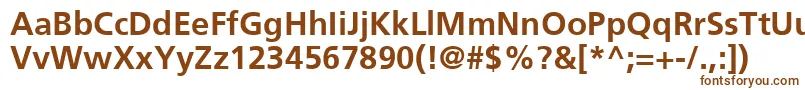 Шрифт FrutigerLt65Bold – коричневые шрифты на белом фоне