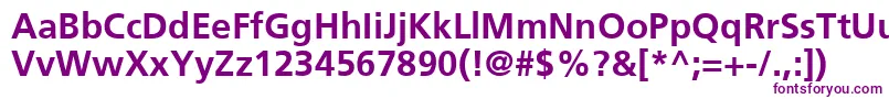 FrutigerLt65Bold-Schriftart – Violette Schriften