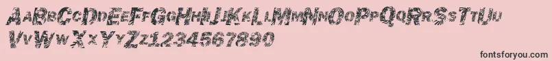 Chronicgothic Font – Black Fonts on Pink Background