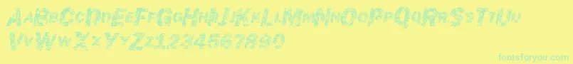Saiba mais sobre a fonte Chronicgothic Fonte Chronicgothic – fontes verdes em um fundo amarelo