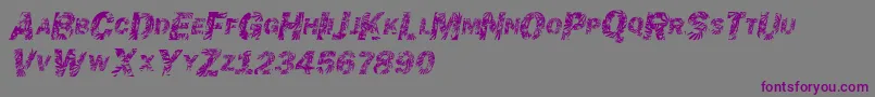 Chronicgothic Font – Purple Fonts on Gray Background