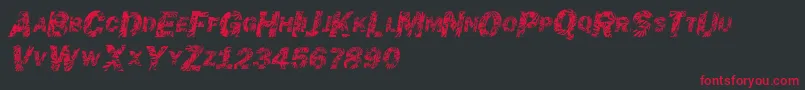 Chronicgothic Font – Red Fonts on Black Background