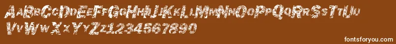 Chronicgothic Font – White Fonts on Brown Background