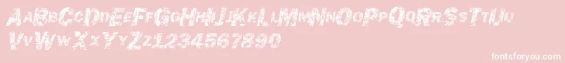 Chronicgothic Font – White Fonts on Pink Background