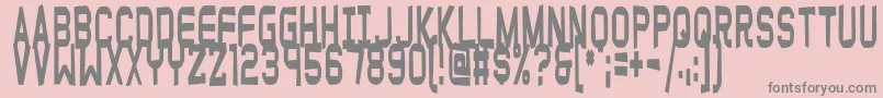 Funnyfarmsoft Font – Gray Fonts on Pink Background