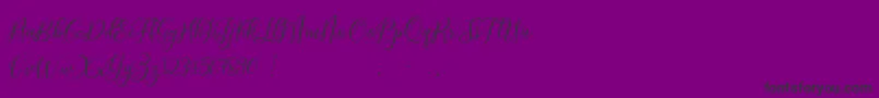 ProloguescriptliteRegular Font – Black Fonts on Purple Background