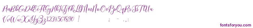 ProloguescriptliteRegular Font – Purple Fonts on White Background