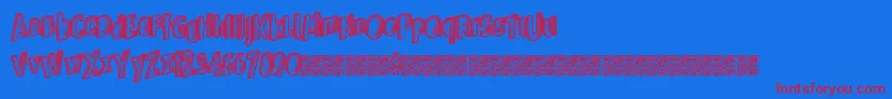 fuente Veryrich – Fuentes Rojas Sobre Fondo Azul