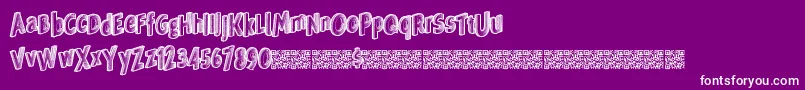 Veryrich Font – White Fonts on Purple Background