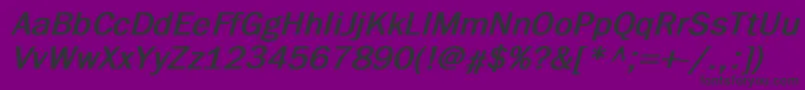 BillitonGothicBoldItalic Font – Black Fonts on Purple Background