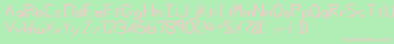 fuente CharlieRegular – Fuentes Rosadas Sobre Fondo Verde