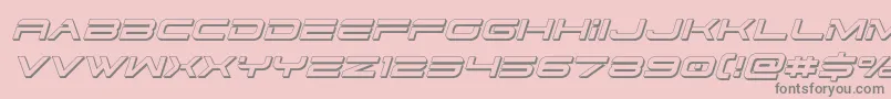 Dodger33Dital-Schriftart – Graue Schriften auf rosa Hintergrund