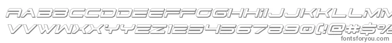 Шрифт Dodger33Dital – серые шрифты на белом фоне