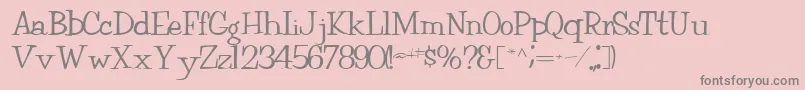 Fairchild85RegularTtext Font – Gray Fonts on Pink Background