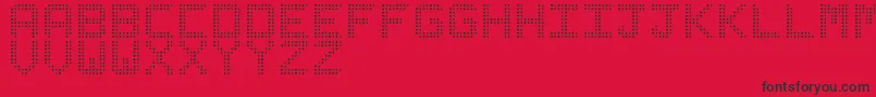 LedizSt Font – Black Fonts on Red Background