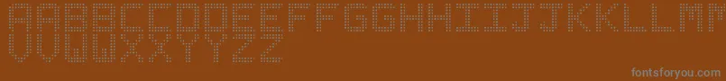 Шрифт LedizSt – серые шрифты на коричневом фоне