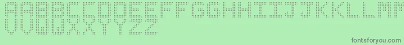 Шрифт LedizSt – серые шрифты на зелёном фоне