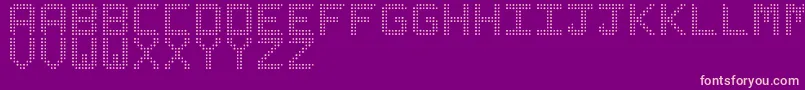 LedizSt Font – Pink Fonts on Purple Background