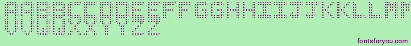 Lisätietoja LedizSt-fontista LedizSt-fontti – violetit fontit vihreällä taustalla