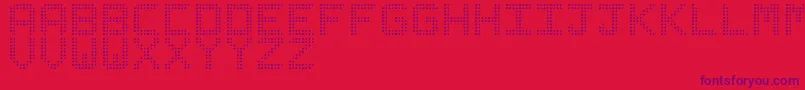 LedizSt Font – Purple Fonts on Red Background