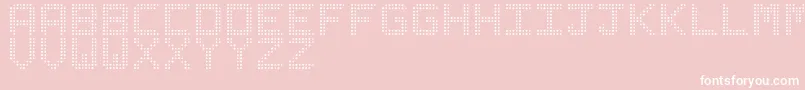 LedizSt Font – White Fonts on Pink Background