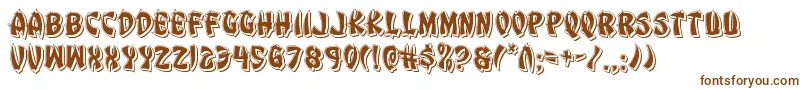 Eggrollpunch Font – Brown Fonts on White Background