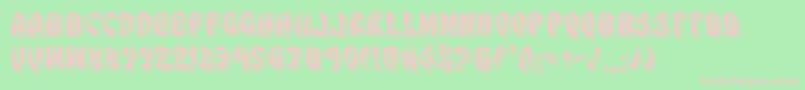 Eggrollpunch Font – Pink Fonts on Green Background