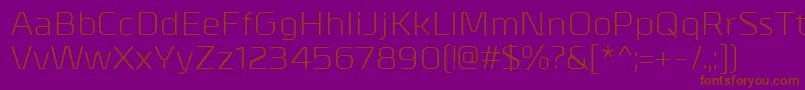 MetralRegular Font – Brown Fonts on Purple Background