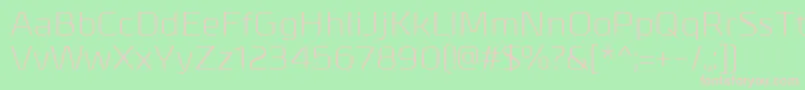 MetralRegular Font – Pink Fonts on Green Background