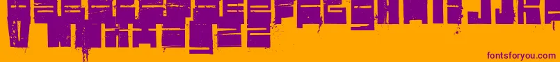ValimoRmx Font – Purple Fonts on Orange Background