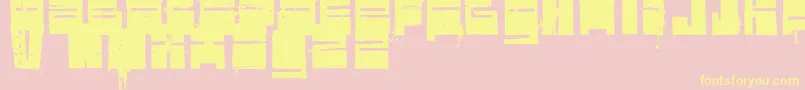 ValimoRmx Font – Yellow Fonts on Pink Background