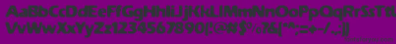 WeatheredSolidBrk Font – Black Fonts on Purple Background