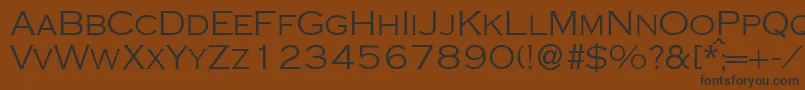CopperlightdbNormal Font – Black Fonts on Brown Background