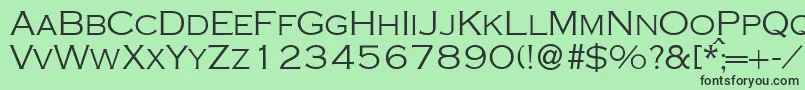 フォントCopperlightdbNormal – 緑の背景に黒い文字