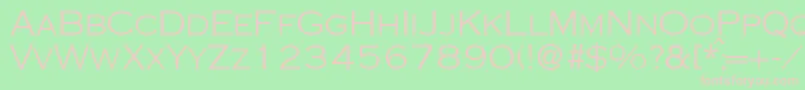 CopperlightdbNormal Font – Pink Fonts on Green Background