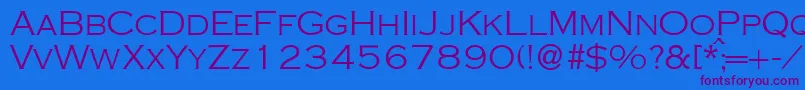 Шрифт CopperlightdbNormal – фиолетовые шрифты на синем фоне