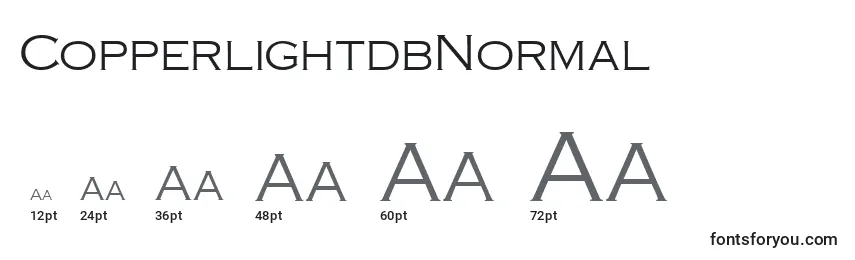 CopperlightdbNormal Font Sizes