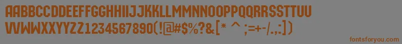 AMachinaorto Font – Brown Fonts on Gray Background