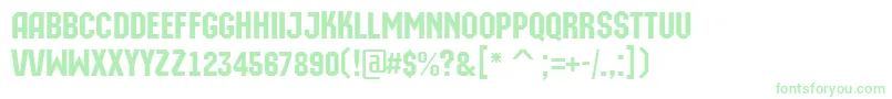 AMachinaorto Font – Green Fonts on White Background