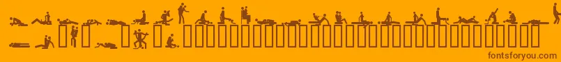 Czcionka 48ways – brązowe czcionki na pomarańczowym tle