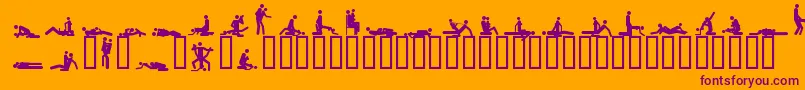 48ways Font – Purple Fonts on Orange Background