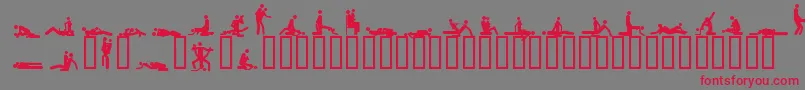 More about 48ways Font 48ways Font – Red Fonts on Gray Background
