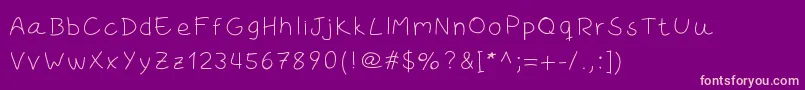 Rodrix Font – Pink Fonts on Purple Background