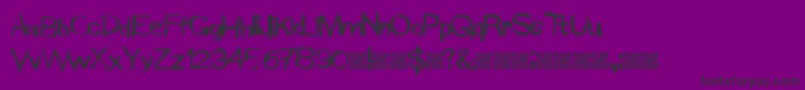 Windowmarkers Font – Black Fonts on Purple Background