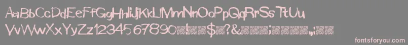 Windowmarkers Font – Pink Fonts on Gray Background